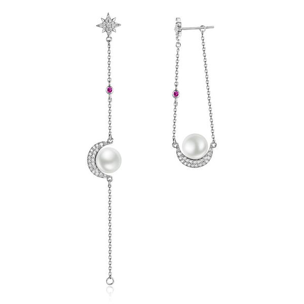 925 sterling silver stud earrings temperament star moon long pearl earrings for women inlaid clear cz engagement gift jewelry, Golden;silver
925 sterling silver stud earrings temperament star moon long pearl earrings for women inlaid clear cz engagement gift jewelry, Golden;silver