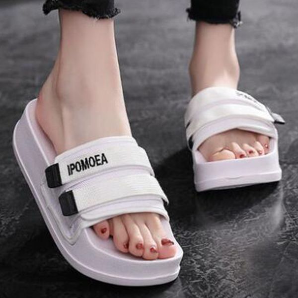 new fashion summer slippers shoes woman 2020 peep toe magic paste flip flops platform women outdoor flat beach slides women xx35, Black
new fashion summer slippers shoes woman 2020 peep toe magic paste flip flops platform women outdoor flat beach slides women xx35, Black