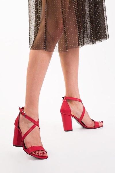 soho red women 's high-heeled shoes 12918, Black;white