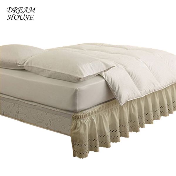 1pc solid color rufflled bedspread fashion bed shirt elastic bed skirt home shirt without surface home textile white/apricot
1pc solid color rufflled bedspread fashion bed shirt elastic bed skirt home shirt without surface home textile white/apricot