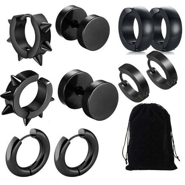 1 set 5 pair different types shape black color stainless steel piercing earring for women men punk gothic barbell earring, Golden;silver
1 set 5 pair different types shape black color stainless steel piercing earring for women men punk gothic barbell earring, Golden;silver