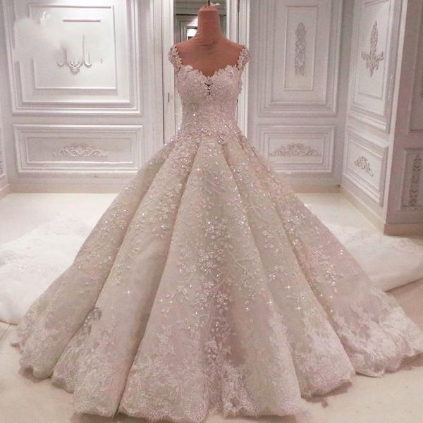 2020 gorgeous chapel train church ball gown wedding dresses bling sequins beaded off shoulder illusion back lace formal bridal gown al5969, White
2020 gorgeous chapel train church ball gown wedding dresses bling sequins beaded off shoulder illusion back lace formal bridal gown al5969, White