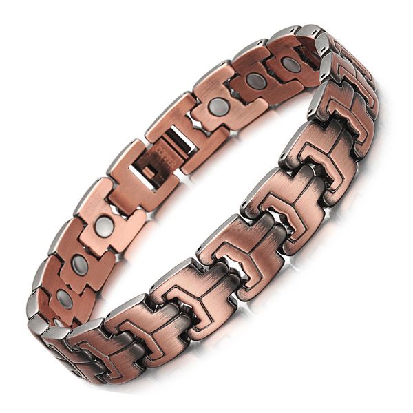 men magnetic bracelets red copper arthritis therapy health care bracelets fashion hologram jewelry for men, Golden;silver
men magnetic bracelets red copper arthritis therapy health care bracelets fashion hologram jewelry for men, Golden;silver