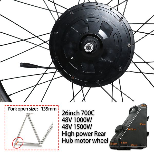 conversion kit conversion kit ebike 48v 1500w мотор колеса 48v20ah электрический велосипед ebike контроллер для mtb part kit speed велосип, Silver;blue
conversion kit conversion kit ebike 48v 1500w мотор колеса 48v20ah электрический велосипед ebike контроллер для mtb part kit speed велосип, Silver;blue