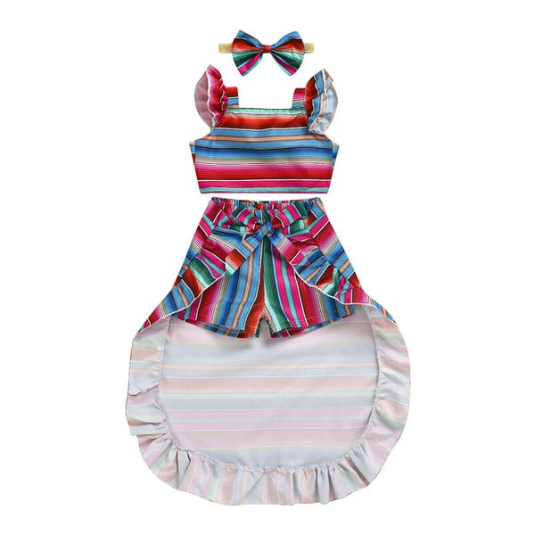 2020 toddler baby girls summer vest shorts + skirts + headband 4pcs outfits set clothes, White
2020 toddler baby girls summer vest shorts + skirts + headband 4pcs outfits set clothes, White