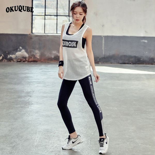 женщины письма tracksuit йога набор белый бег fitness беговая футболка черный бюстгальтер + гетры тренировки спортивный костюм gym спортивна
женщины письма tracksuit йога набор белый бег fitness беговая футболка черный бюстгальтер + гетры тренировки спортивный костюм gym спортивна