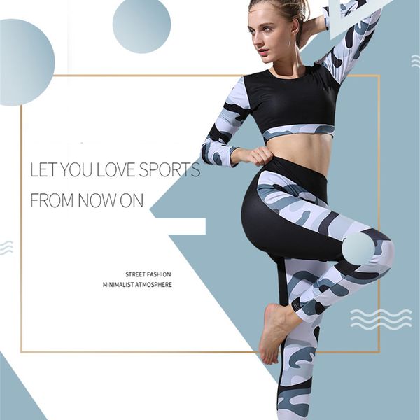 ariel sarah yoga set tights sportswear printing camouflage fitness hip lifting sport set long sleeves workout t shirt+pants 2pcs, White;red
ariel sarah yoga set tights sportswear printing camouflage fitness hip lifting sport set long sleeves workout t shirt+pants 2pcs, White;red