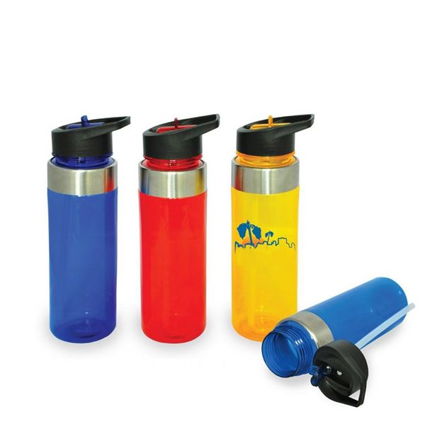 portable simple custom logo plastic clear water bottle with stainless steel ring
portable simple custom logo plastic clear water bottle with stainless steel ring