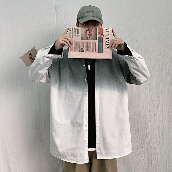 2020 весной и осенью новая молодежь популярная tie-краситель gradient сыпучие с длинными рукавами рубашки вскользь диких пальто куртки белый, White;black
2020 весной и осенью новая молодежь популярная tie-краситель gradient сыпучие с длинными рукавами рубашки вскользь диких пальто куртки белый, White;black