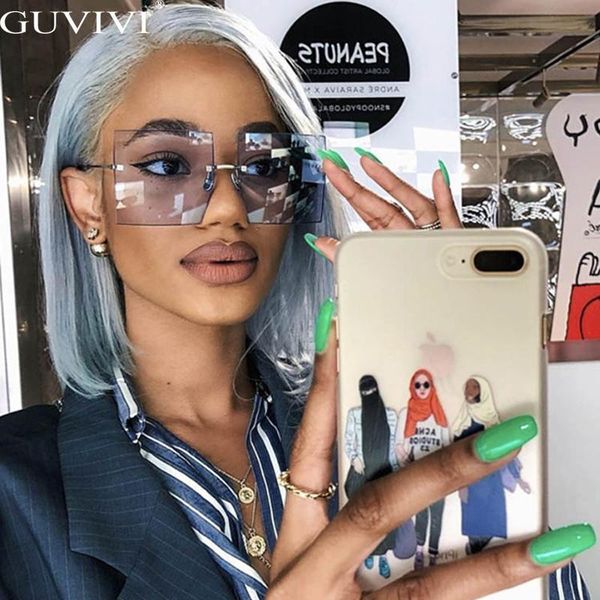 oversized rimless square sunglasses women trendy fashion ladies retro sun glasses red brown tinted color lens uv400 szwsc
oversized rimless square sunglasses women trendy fashion ladies retro sun glasses red brown tinted color lens uv400 szwsc