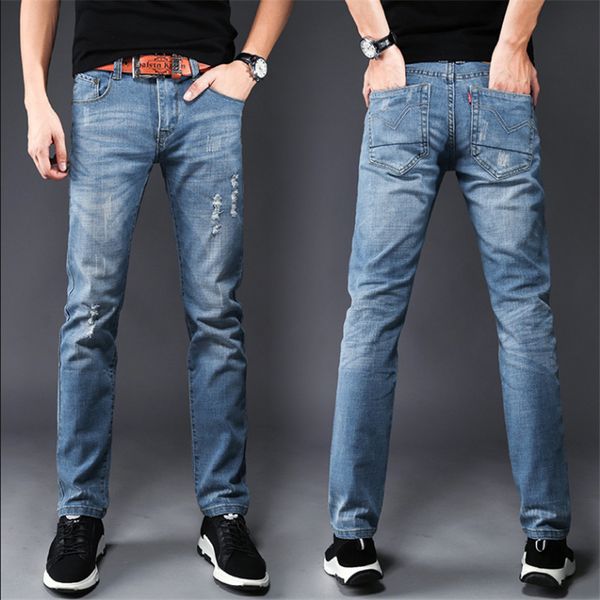 retro washed blue jeans men's spring and autumn models trendy slim feet pants loose straight casual pants gtd
retro washed blue jeans men's spring and autumn models trendy slim feet pants loose straight casual pants gtd