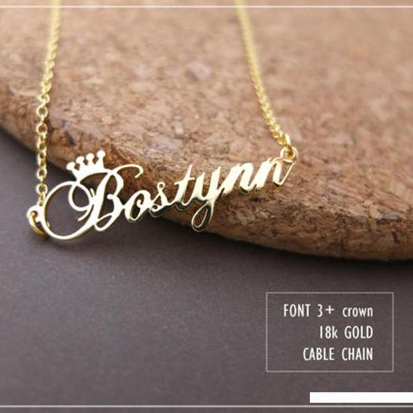 gorgeous сказка из нержавеющей стали розового золота цвет любой cursive корона ручной работы имя ожерелье customized имя ожерелье подарок на, Golden;silver
gorgeous сказка из нержавеющей стали розового золота цвет любой cursive корона ручной работы имя ожерелье customized имя ожерелье подарок на, Golden;silver