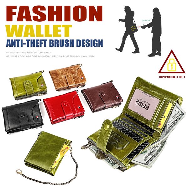 genuine cow leather bifold short wallet coins purse multi card holders women men cowhide zipper banknote pouches bank card pocket gift, Red;black
genuine cow leather bifold short wallet coins purse multi card holders women men cowhide zipper banknote pouches bank card pocket gift, Red;black