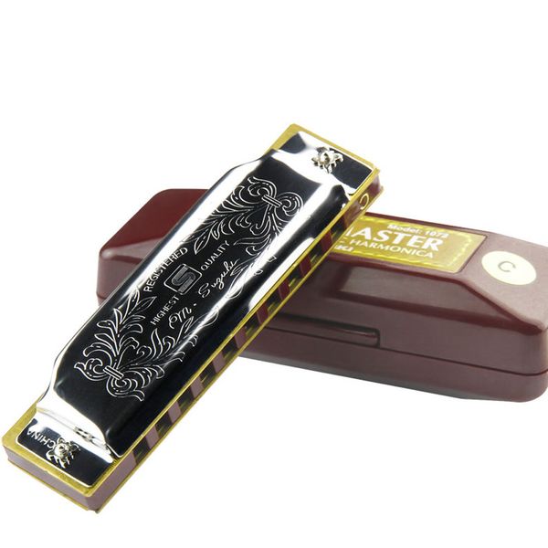 new 1072 10 hole 20 tone diatonic blues harmonica sliver plastic box mouth oragan a b c d e f g key portable mini harp armonica
new 1072 10 hole 20 tone diatonic blues harmonica sliver plastic box mouth oragan a b c d e f g key portable mini harp armonica