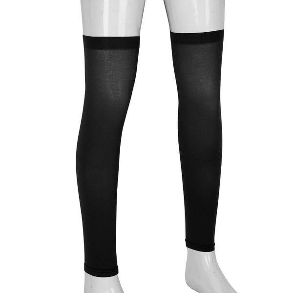 1 pair mens stockings for gay thigh high full leg sleeve footless knee brace thigh and calf support socks stretchy stockings, Black
1 pair mens stockings for gay thigh high full leg sleeve footless knee brace thigh and calf support socks stretchy stockings, Black