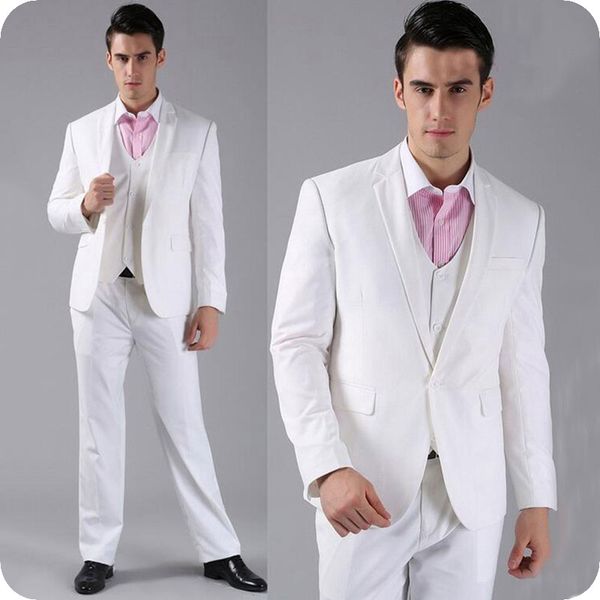 beach wedding groom tuxedos white men suits man blazer slim fit costume homme notched lapel 3piece latest coat pant designs evening party, Black;gray
beach wedding groom tuxedos white men suits man blazer slim fit costume homme notched lapel 3piece latest coat pant designs evening party, Black;gray