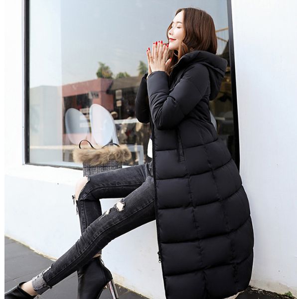 women's down & parkas women winter coat jacket warm hooded female outerwaer cotton long jackets, Black
women's down & parkas women winter coat jacket warm hooded female outerwaer cotton long jackets, Black