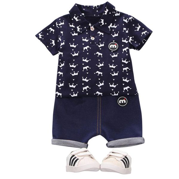 hobbylane 2pcs/set boys summer suit fashion crown pattern shirt + shorts, White
hobbylane 2pcs/set boys summer suit fashion crown pattern shirt + shorts, White