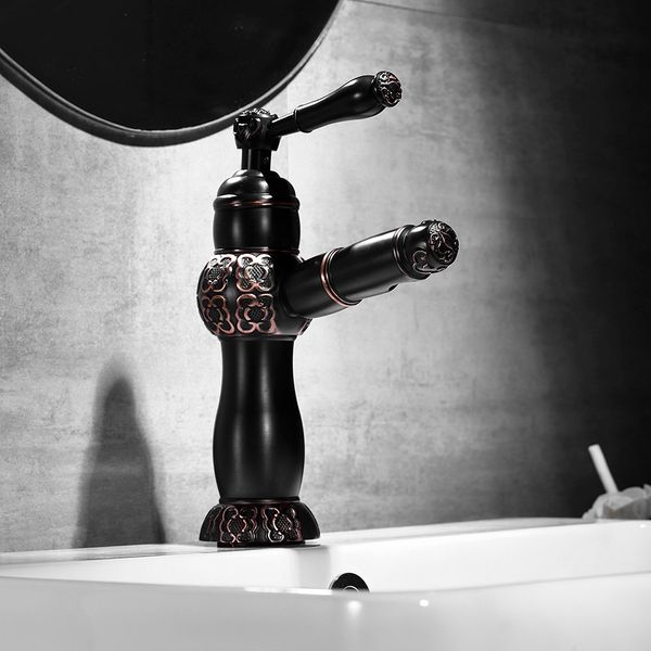 basin faucet black antique pull out and down bathroom faucet kitchen sink toilet mixer vintage carving tap cold water
basin faucet black antique pull out and down bathroom faucet kitchen sink toilet mixer vintage carving tap cold water
