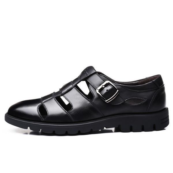 genuine outdoor casual leather sandals for men beach roman shoes plus size 38-47 jkpudun mx200617, Black 
genuine outdoor casual leather sandals for men beach roman shoes plus size 38-47 jkpudun mx200617, Black