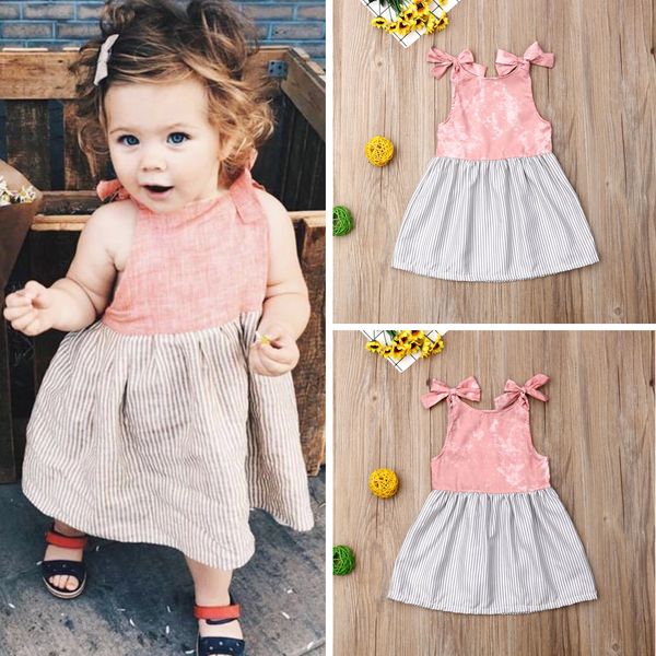 toddler kids baby girl бантом полосатое платье летние платья без рукавов сарафан, Red;yellow
toddler kids baby girl бантом полосатое платье летние платья без рукавов сарафан, Red;yellow