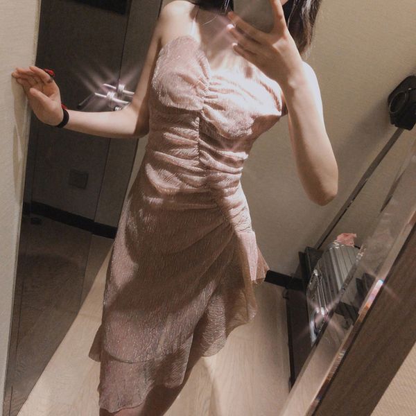 2019 new style online celebrity-hem irregular he telescope waist hugging dress 3673h418, Black;gray
2019 new style online celebrity-hem irregular he telescope waist hugging dress 3673h418, Black;gray