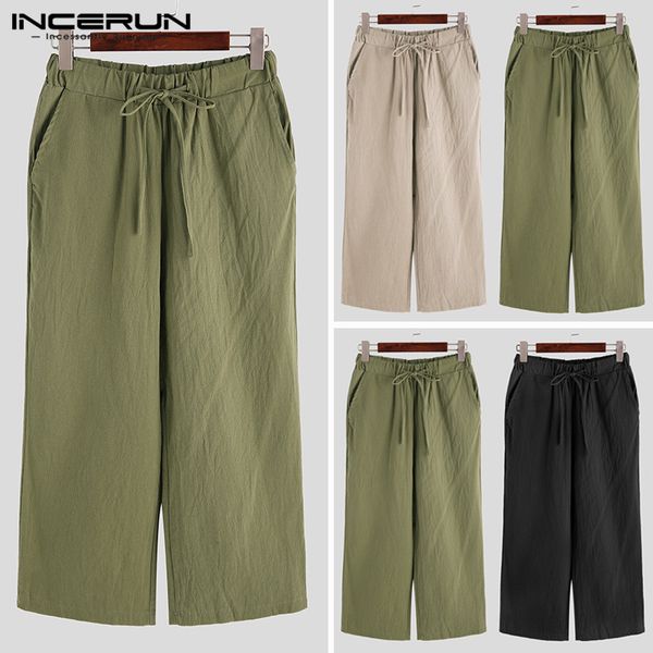 summer fashion men straight leg full cotton pockets pencil pants pure color breathable literary lacing trousers incerun 2019, Black
summer fashion men straight leg full cotton pockets pencil pants pure color breathable literary lacing trousers incerun 2019, Black
