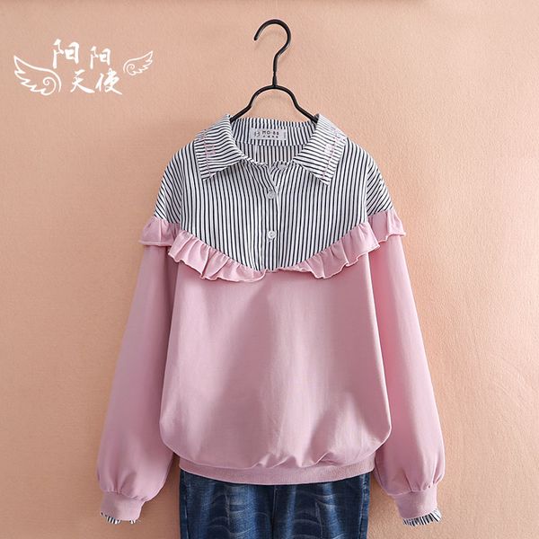 girls long sleeve shirt blouses spring children bottoming fashion ruffles spliced shirts teenager kids fall clothes b254, White;black
girls long sleeve shirt blouses spring children bottoming fashion ruffles spliced shirts teenager kids fall clothes b254, White;black