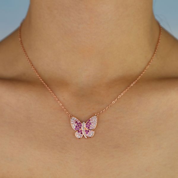 ambre pink white colorful cz trendy women jewelry necklace rose gold color beautiful gorgeous butterfly pendant lady necklaces, Silver
ambre pink white colorful cz trendy women jewelry necklace rose gold color beautiful gorgeous butterfly pendant lady necklaces, Silver