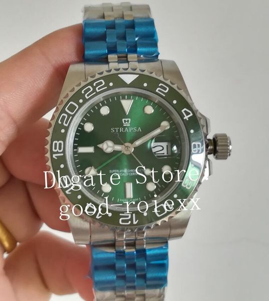 mens jubilee bracelet watches mechanical 2813 green ceramic bezel watch men 126710 gmt ii sapphire 116718 perpetual master dive wristwatches, Slivery;brown
mens jubilee bracelet watches mechanical 2813 green ceramic bezel watch men 126710 gmt ii sapphire 116718 perpetual master dive wristwatches, Slivery;brown