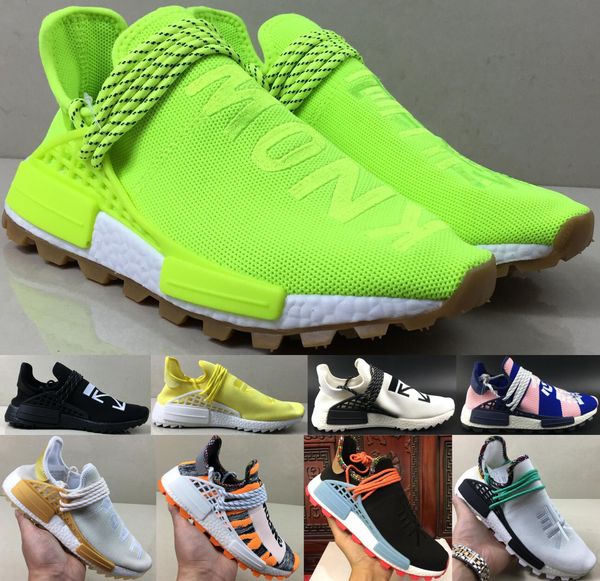 new arrival human race hu platform pharrell williams men running shoes black yellow lace blank mens trainers women designer sports sneaker
new arrival human race hu platform pharrell williams men running shoes black yellow lace blank mens trainers women designer sports sneaker