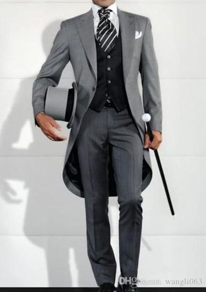 gray wedding man tail coat 2019 for groom prom tuxedos double breasted formal mens suits custom 3 piece jacket pants vest, Black;gray
gray wedding man tail coat 2019 for groom prom tuxedos double breasted formal mens suits custom 3 piece jacket pants vest, Black;gray