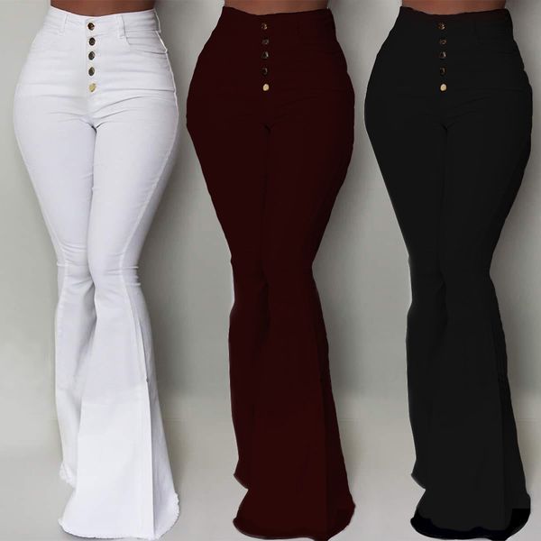 solid color high waist bag hip bell pants fashion single-breasted simple wild trousers women's long pants trouser, Black;white
solid color high waist bag hip bell pants fashion single-breasted simple wild trousers women's long pants trouser, Black;white