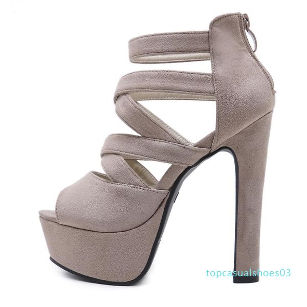 niufuni 2020 summer women gladiator sandals 14cm thick high heels platform cross strap women sandals peep toe shoes woman t03, Black
niufuni 2020 summer women gladiator sandals 14cm thick high heels platform cross strap women sandals peep toe shoes woman t03, Black