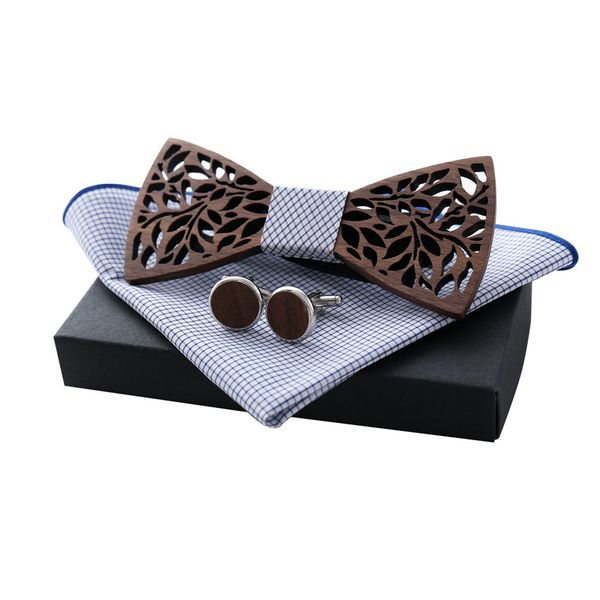 maxi handmade men's wooden carving bow tie cufflinks handkerchief set with box, special gifts for boyfriend, wedding gift, Black;gray
maxi handmade men's wooden carving bow tie cufflinks handkerchief set with box, special gifts for boyfriend, wedding gift, Black;gray