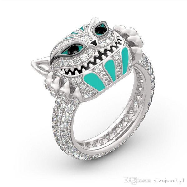 vintage enamel craft cute ghost head ring diamond micro inlay lady ring party wedding jewelry size 6-10, Golden;silver
vintage enamel craft cute ghost head ring diamond micro inlay lady ring party wedding jewelry size 6-10, Golden;silver