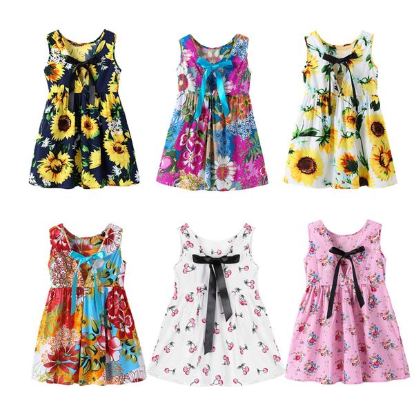 2019 girls dresses summer kids clothes children sleeveless flower print princess dress elegant 1 2 3 4 5 6 7 8 year girl dress, Red;yellow
2019 girls dresses summer kids clothes children sleeveless flower print princess dress elegant 1 2 3 4 5 6 7 8 year girl dress, Red;yellow