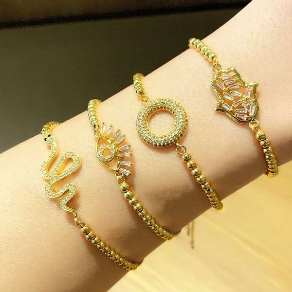 iced out snake chain bracelet for women luxury designer bling diamond devil's eye fatima's hand bracelets zircon gold chains jewel, Golden;silver
iced out snake chain bracelet for women luxury designer bling diamond devil's eye fatima's hand bracelets zircon gold chains jewel, Golden;silver