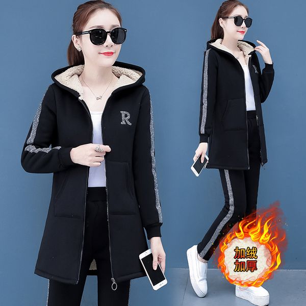 winter women sportswear tracksuti thick fleece warm zip up jacket hoodie+pant running jogging fitness casual gym set sport suit, Black;blue
winter women sportswear tracksuti thick fleece warm zip up jacket hoodie+pant running jogging fitness casual gym set sport suit, Black;blue