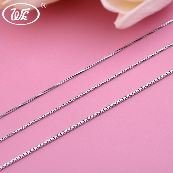 wk 16" 18" 20" 925 sterling silver box chain necklace for women female chains collier 0.8mm 1.0mm 1.2mm dropshipping ow na004
wk 16" 18" 20" 925 sterling silver box chain necklace for women female chains collier 0.8mm 1.0mm 1.2mm dropshipping ow na004