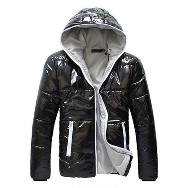 men's parkas winter warm casual slim hooded jackets glossy zipper long sleeve men warm down jacket, Black
men's parkas winter warm casual slim hooded jackets glossy zipper long sleeve men warm down jacket, Black