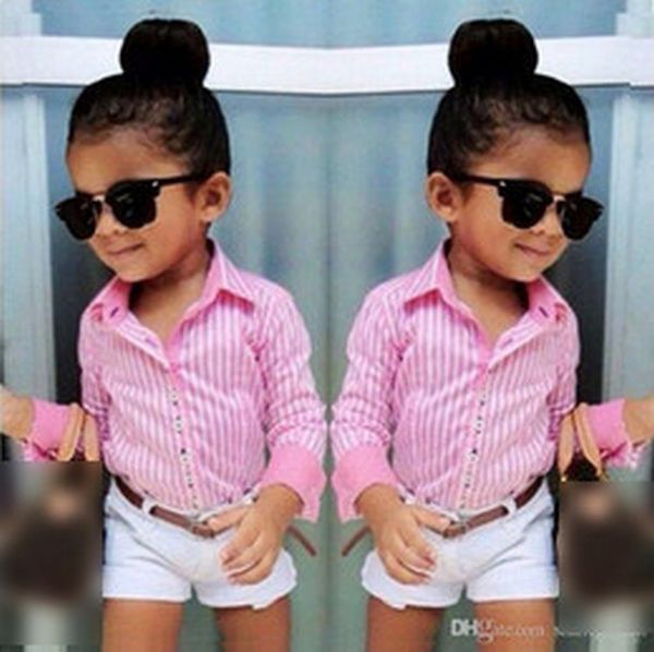 girls striped long sleeved shirt white shorts waist 3 childrens suit pink stripe fan 3 set kid301
girls striped long sleeved shirt white shorts waist 3 childrens suit pink stripe fan 3 set kid301