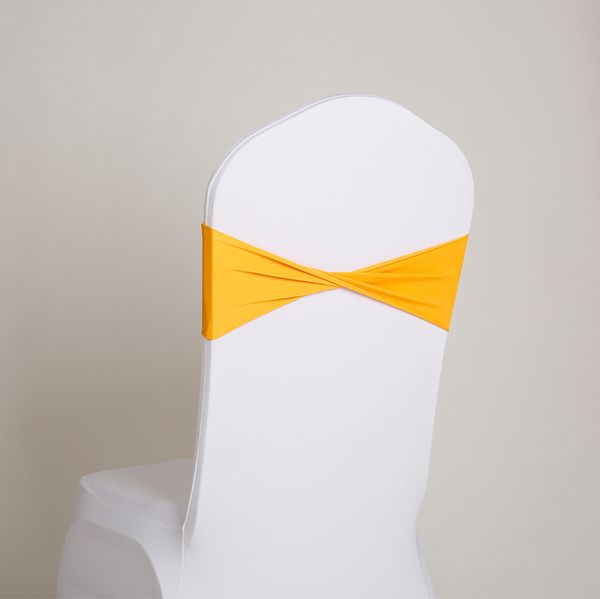 

100pcs/lot spandex lycra wedding chair cover sash bands wedding party birthday banquet chair sashes decoration