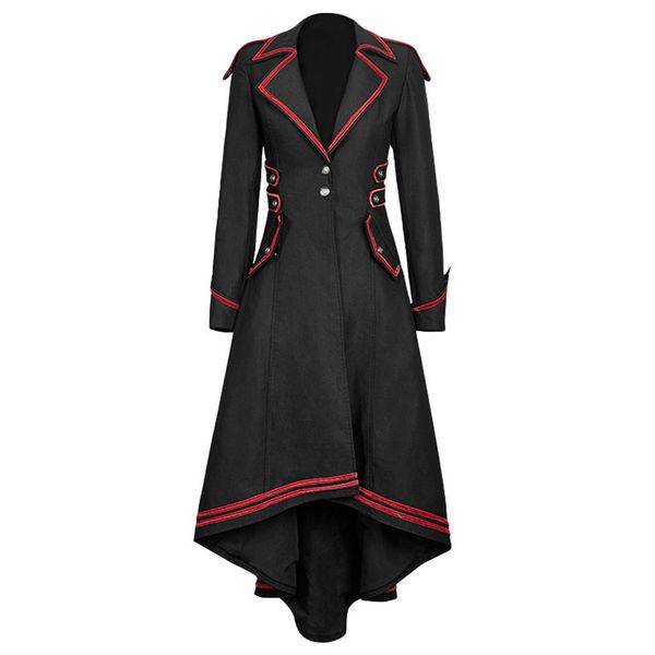 women gothic fashion black slim cool lady long jacket swallowtail coat train vintage medieval outfits jackets female coat #816, Black;brown
women gothic fashion black slim cool lady long jacket swallowtail coat train vintage medieval outfits jackets female coat #816, Black;brown