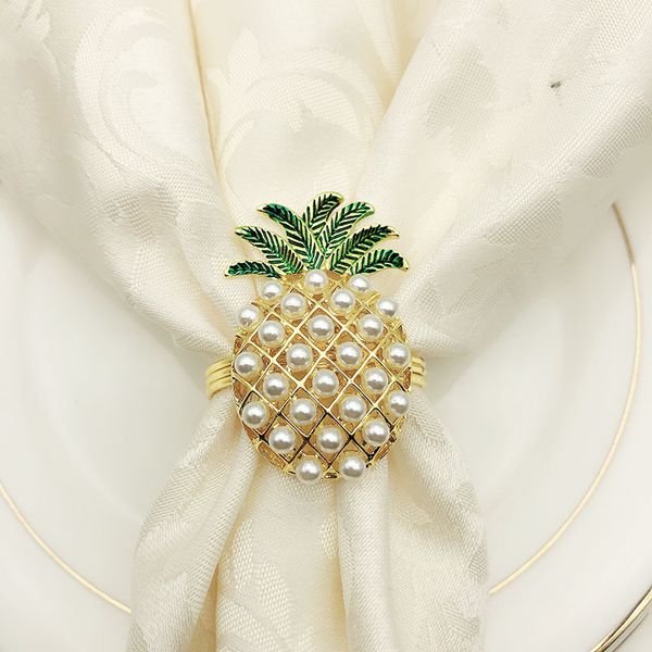 6pcs/lot cute napkin rings pineapple shape pearl beaded shining gold silver christening bangle metal wedding gift party supplies
6pcs/lot cute napkin rings pineapple shape pearl beaded shining gold silver christening bangle metal wedding gift party supplies