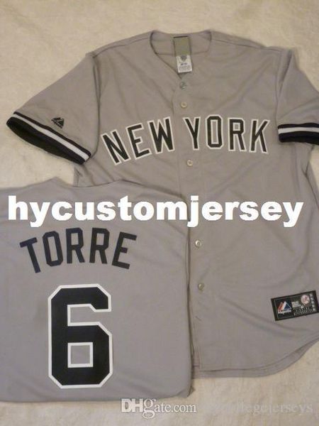 custom majestic new york #6 joe torre "w/name" sewn baseball jersey gray mens stitched jerseys big and tall size xs-6xl for sale, Black;blue
custom majestic new york #6 joe torre "w/name" sewn baseball jersey gray mens stitched jerseys big and tall size xs-6xl for sale, Black;blue
