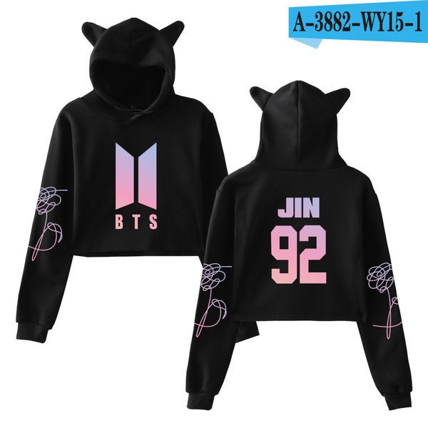 fashion new bts bulletproof youth league surrounding personality trend cat ear navel hooded sweater women
fashion new bts bulletproof youth league surrounding personality trend cat ear navel hooded sweater women