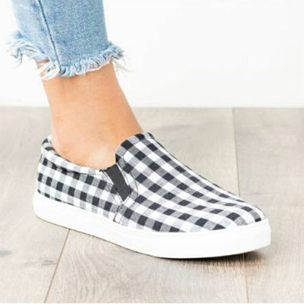 2019 autumn new loafers women shoes woman gingham slip on cloth fashion ballet flats casual shoes female ladies plus size, Black
2019 autumn new loafers women shoes woman gingham slip on cloth fashion ballet flats casual shoes female ladies plus size, Black