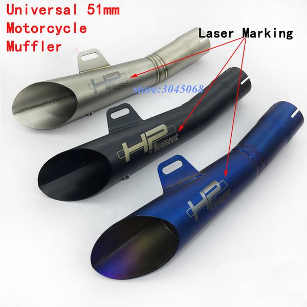 51mm universal motorcycle exhaust pipe escape scooter muffler with db killer for z750 r3 r6 mt03 mt07 ninja250 slip-on moto
51mm universal motorcycle exhaust pipe escape scooter muffler with db killer for z750 r3 r6 mt03 mt07 ninja250 slip-on moto