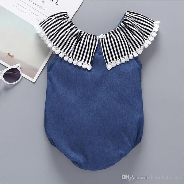 2 styles baby girls rompers summer lace newborn onesies clothing denim cute toddler romper boutique infant bodysuit clothes kids clothing, Blue
2 styles baby girls rompers summer lace newborn onesies clothing denim cute toddler romper boutique infant bodysuit clothes kids clothing, Blue